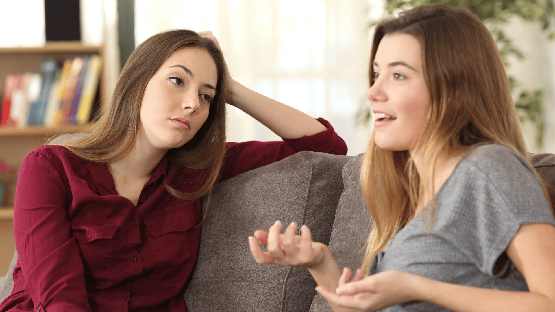 woman investing time in friend instead of herself