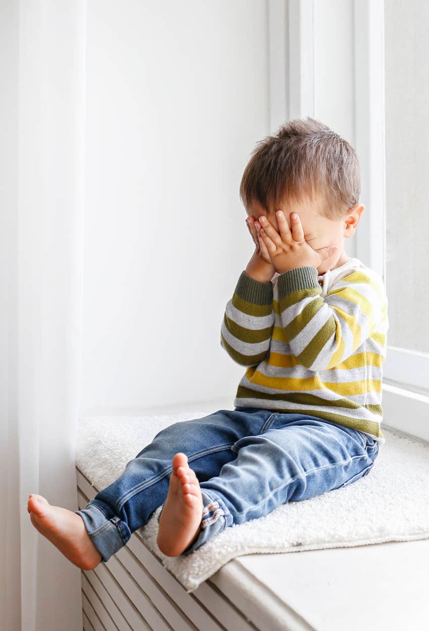 Toddler having a tantrum