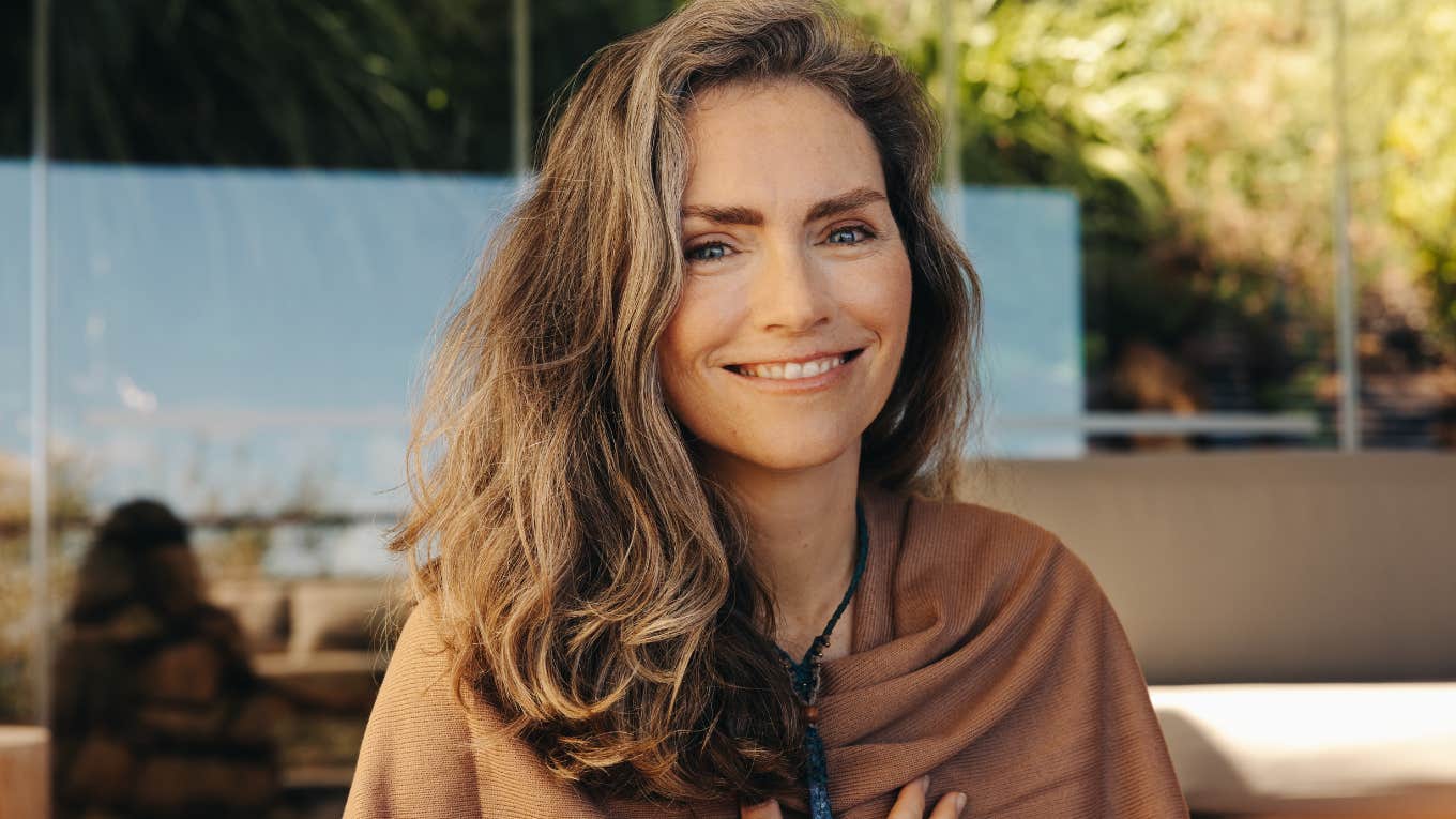 spiritually powerful woman smiling