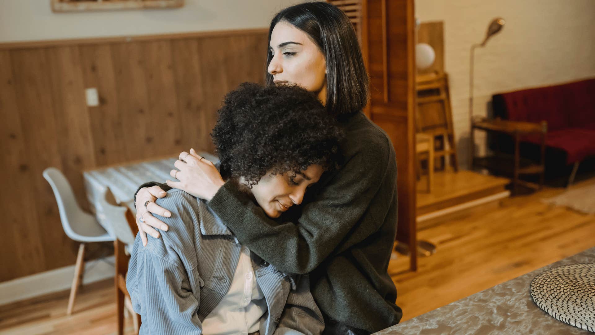 woman holding space for her friend