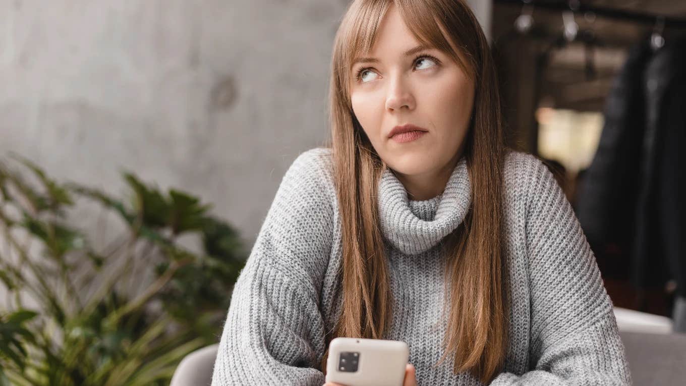 Woman annoyed by birthday party invite