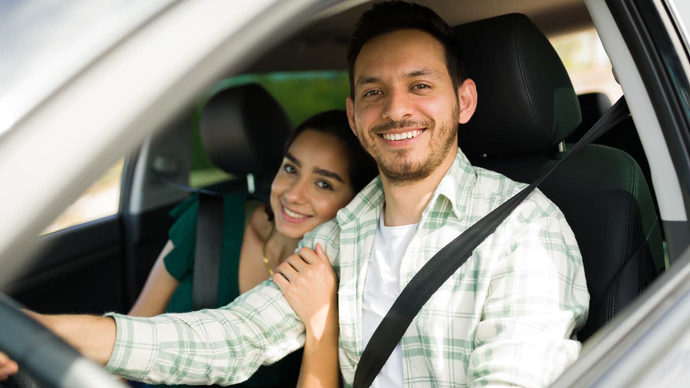 Couple in a car