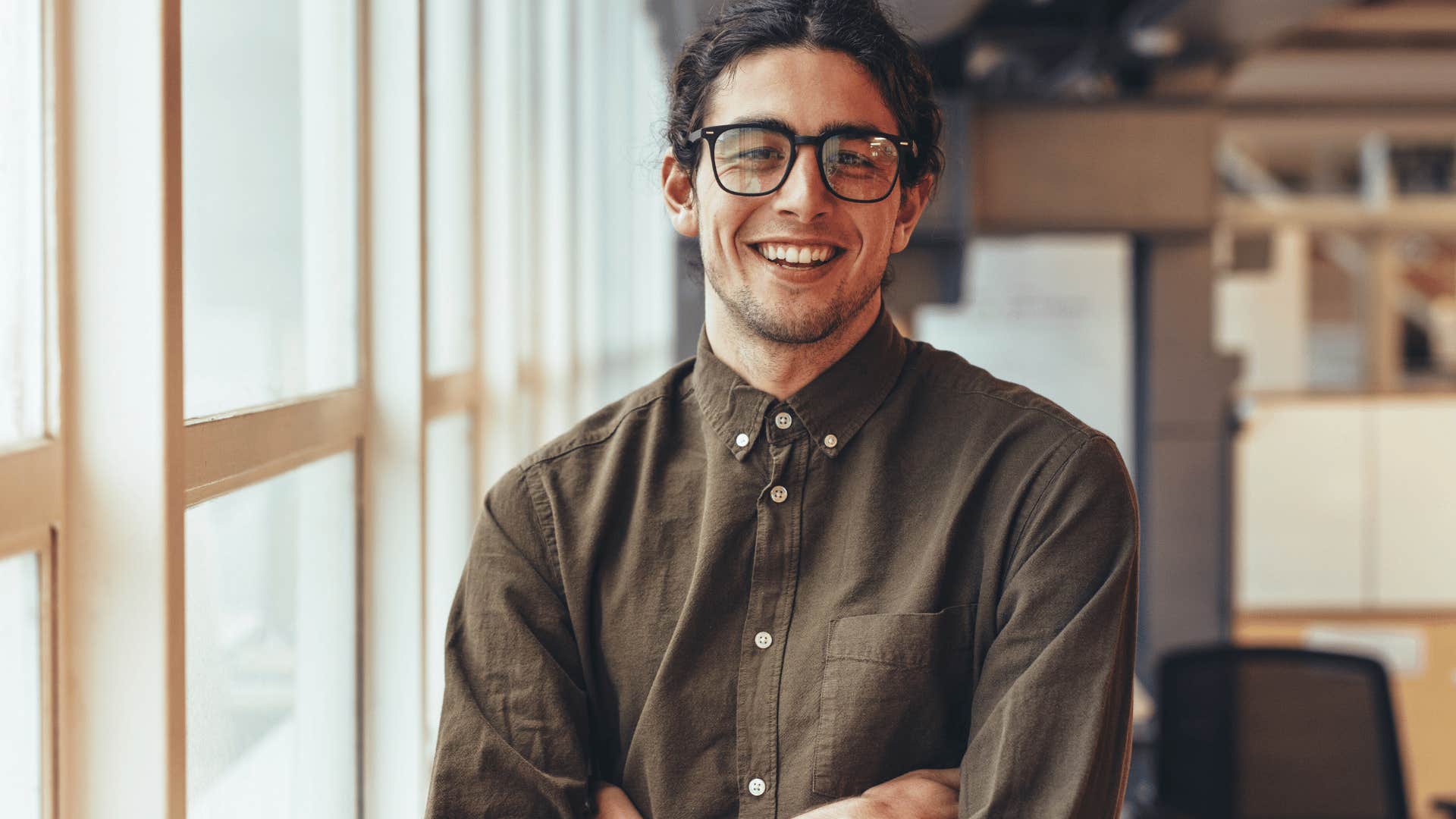 man smiling because he knows he does the right thing