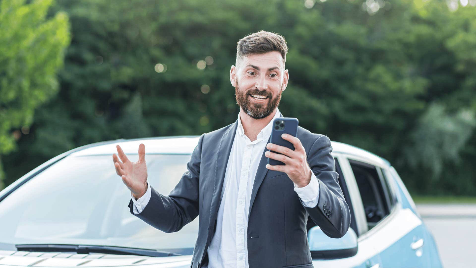 man talking on phone