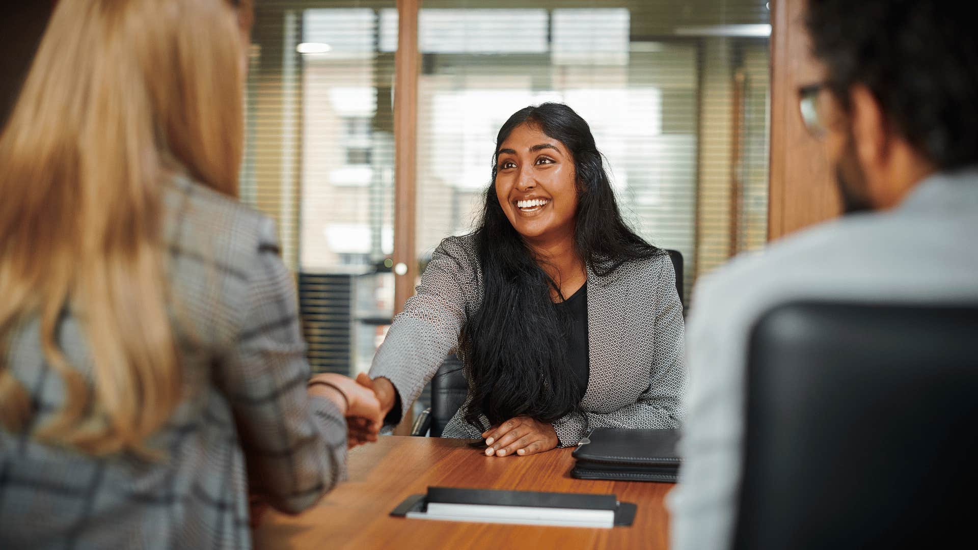 woman having a job interview