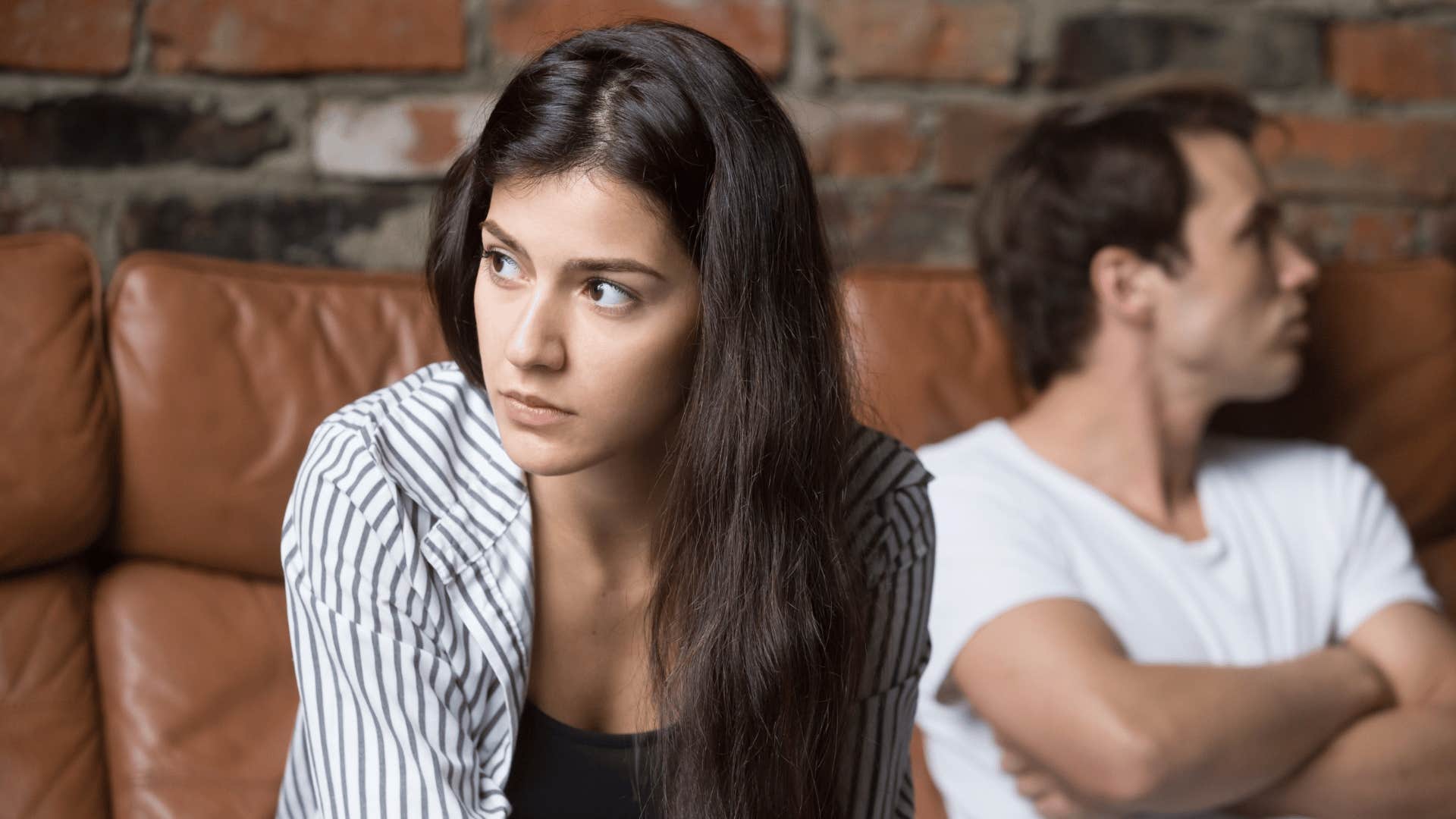 woman refusing to admit she's wrong