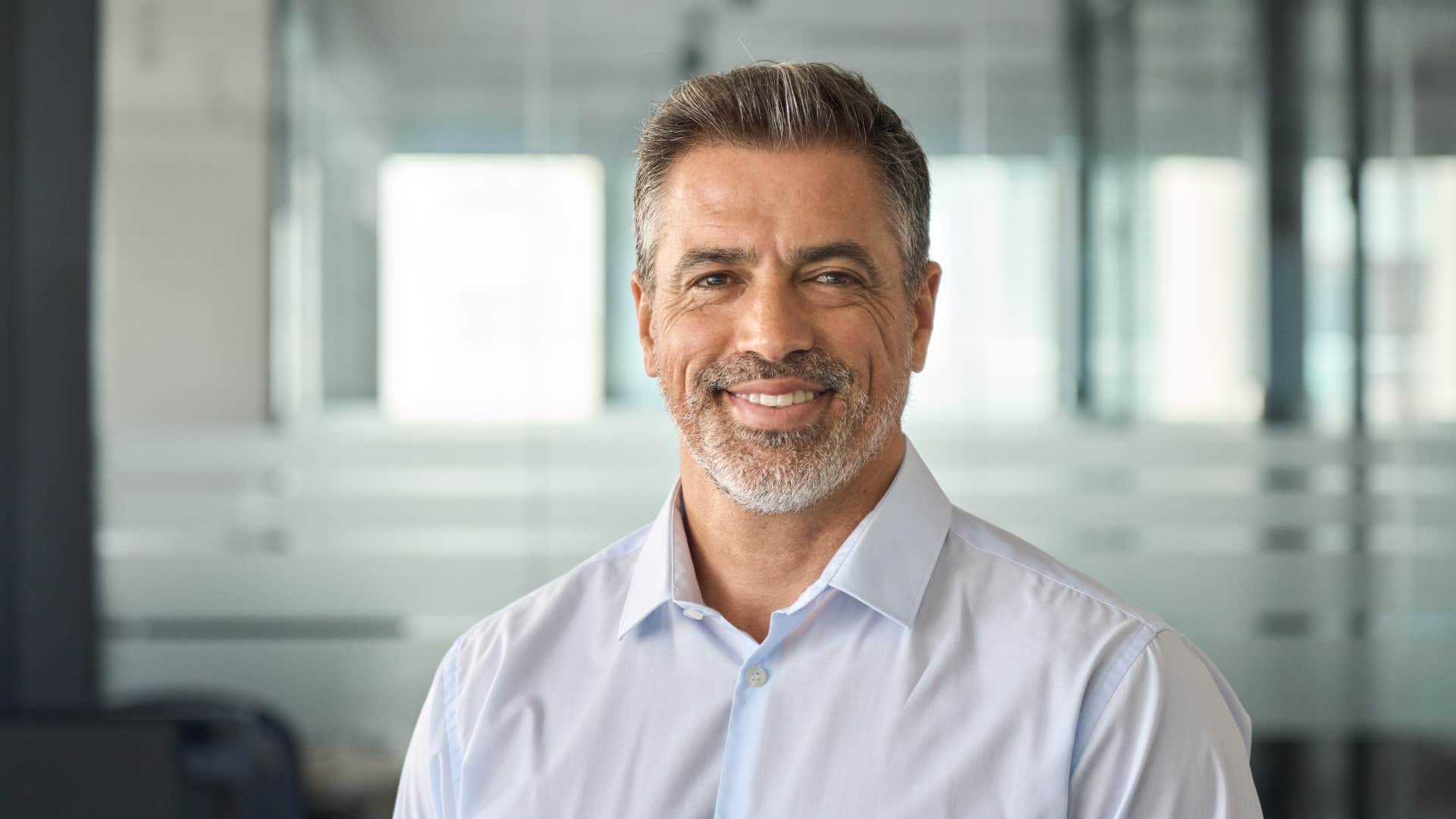 man standing in his office