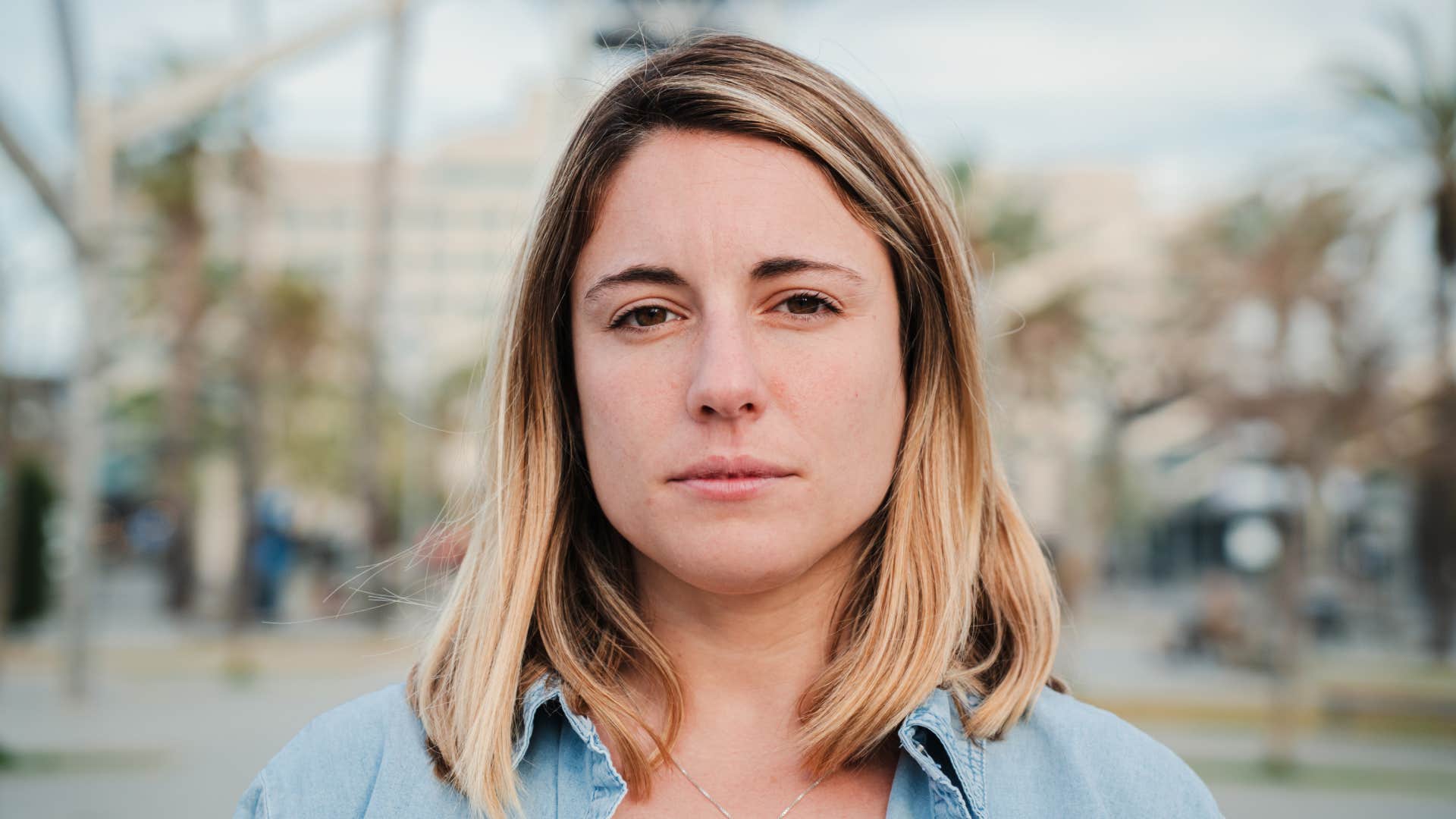 serious woman focused on solution