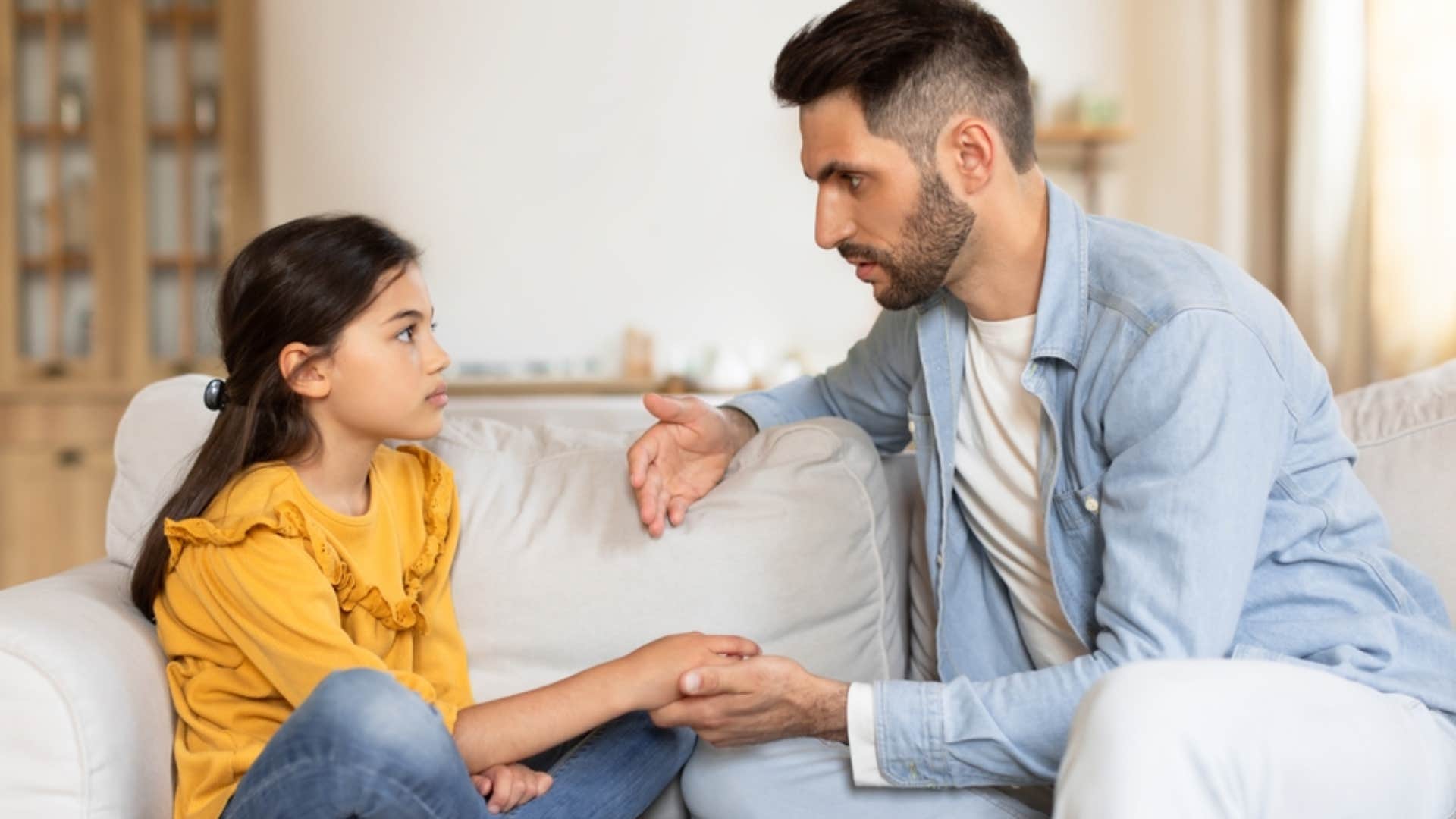 dad telling child they're fine