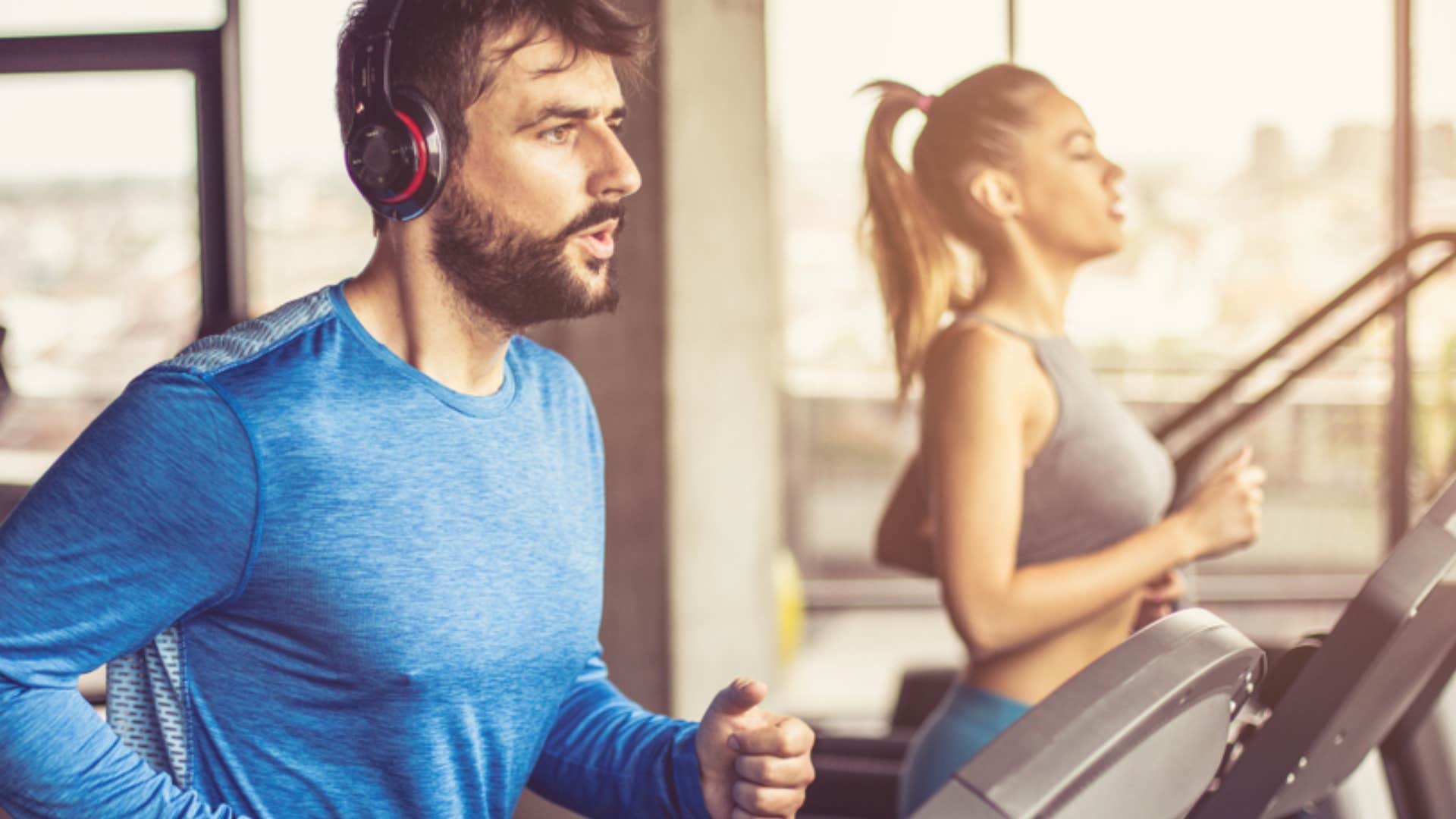 couple working out at the gym