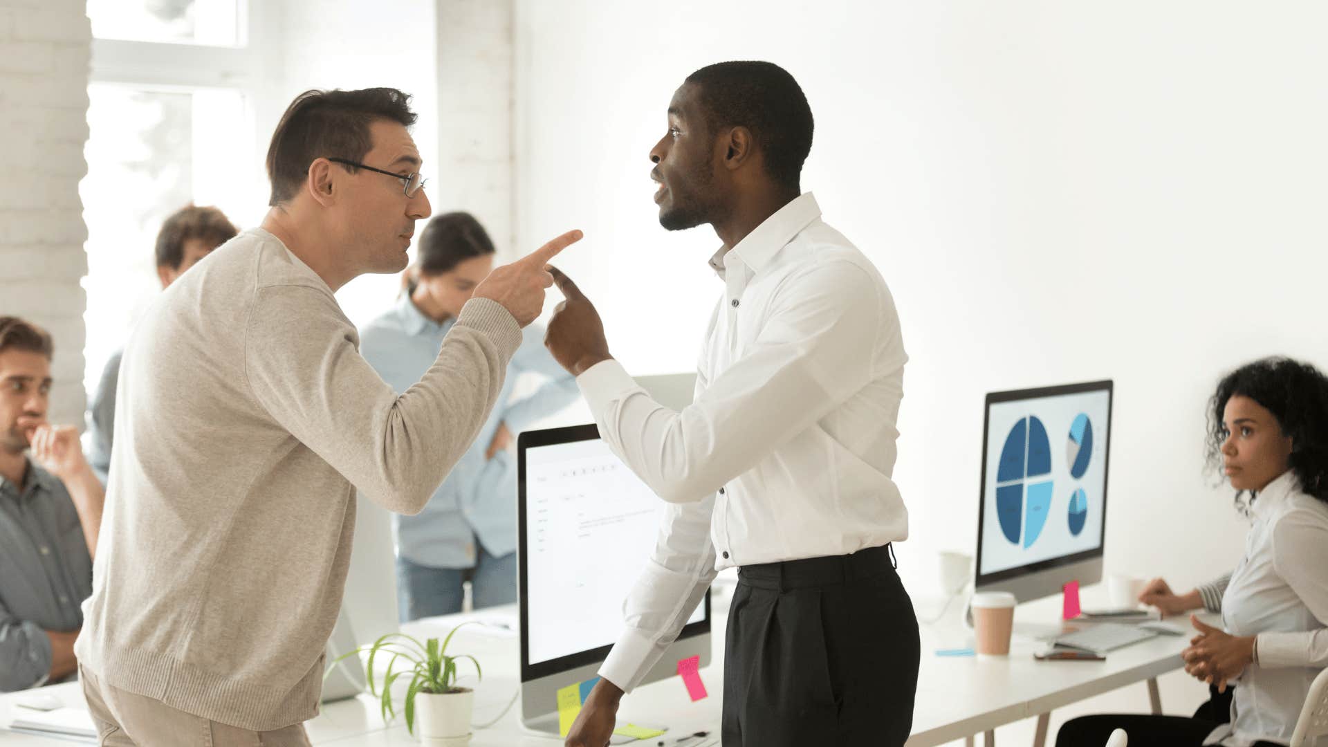 two men having an argument