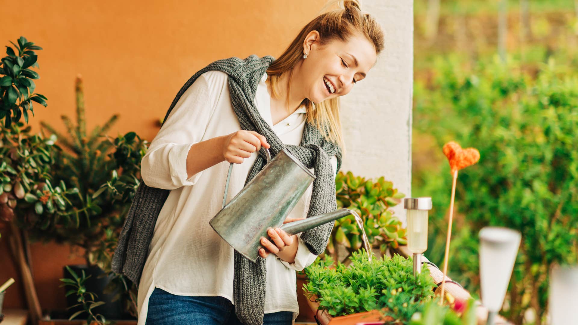 Woman gardening