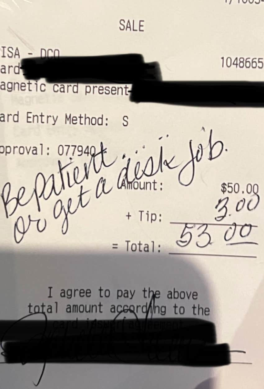 Customers Leave Rude Note For Server After He Asked Them To Leave Reddit Post