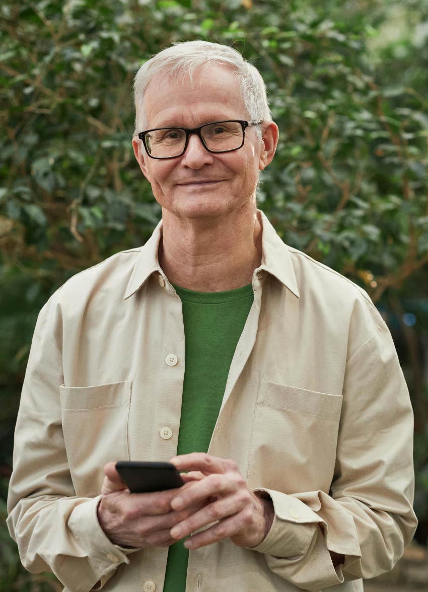 dad talking to his distant son on the phone