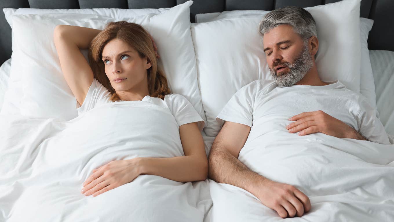 Wife annoyed by husband's sleeping habits and wants sleep divorce