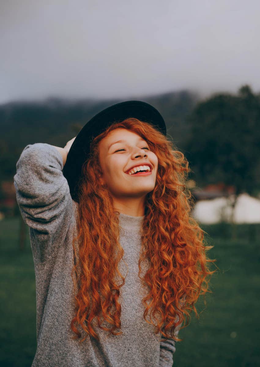 woman who talks out loud to herself is better off because she is emotionally stable