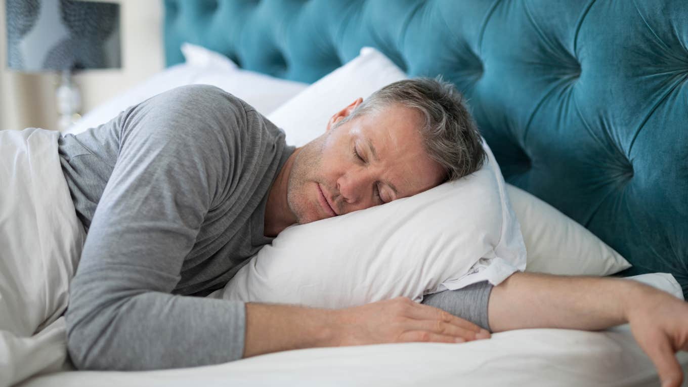 man dreaming of financial success