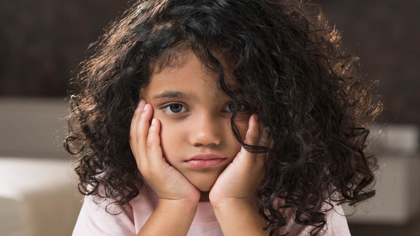 Kid feels isolated and lonely.