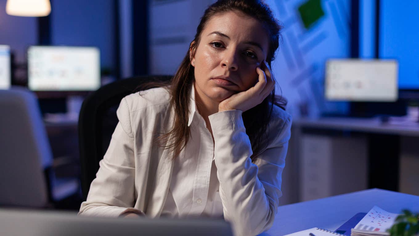 Woman who spends time away from her loved ones to work full-time