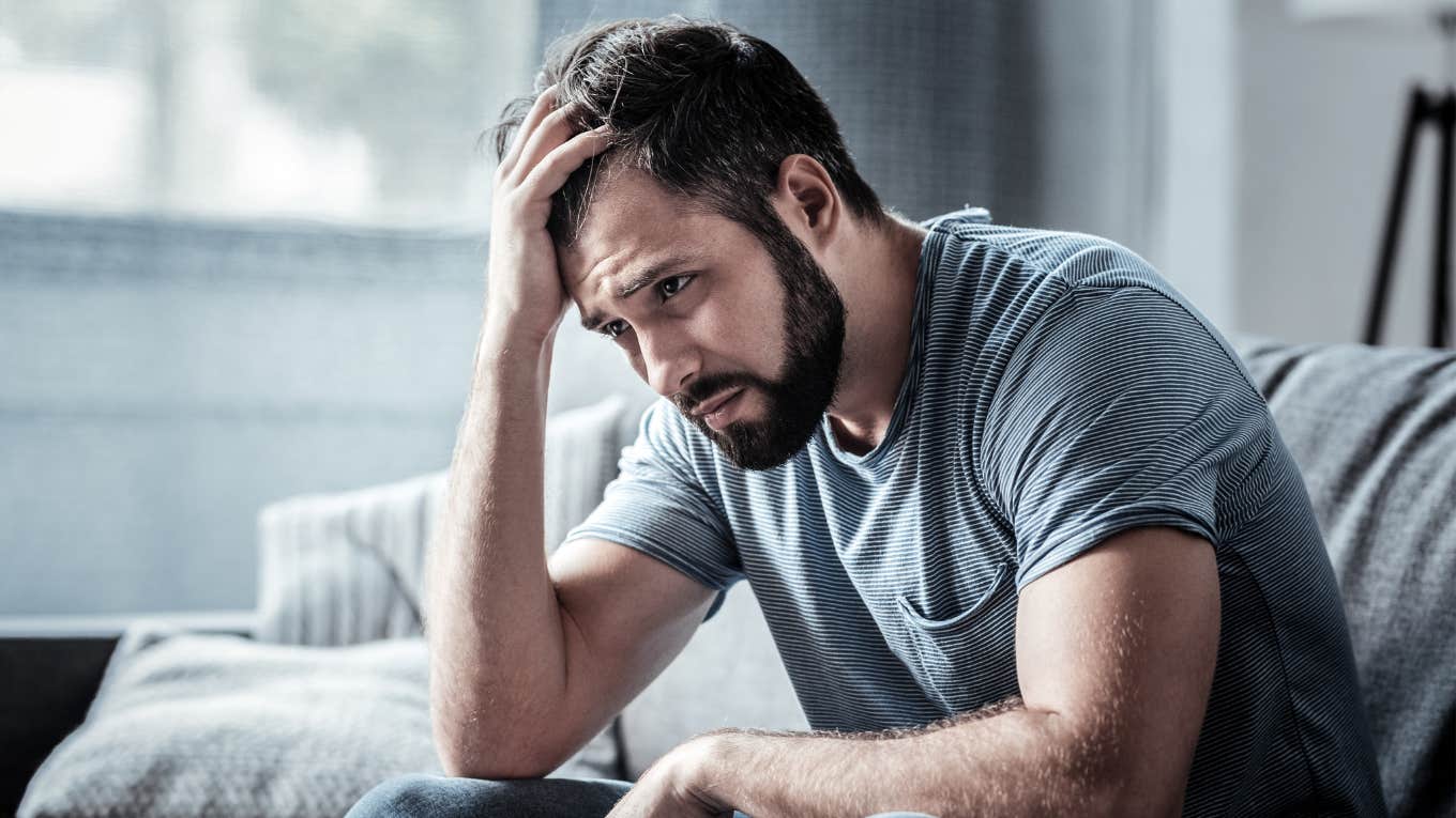 man struggling with his decision to choose his niece over his own daughter