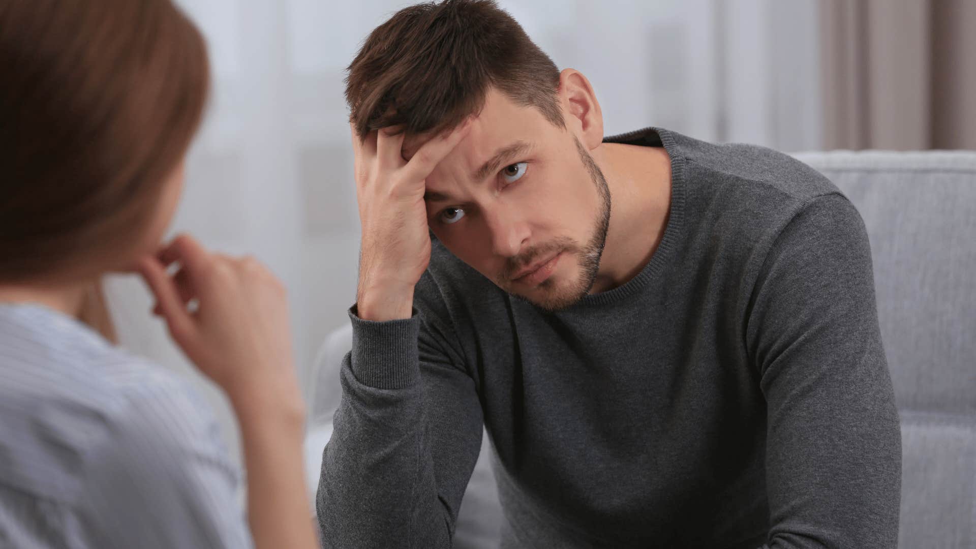 woman dealing with man-child who lacks basic life skills