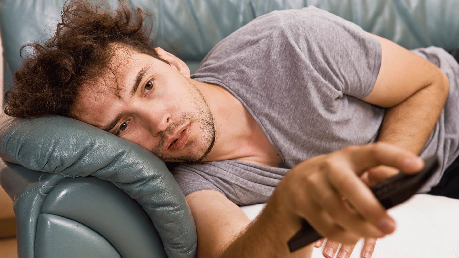 man being lazy thinking it's not his problem