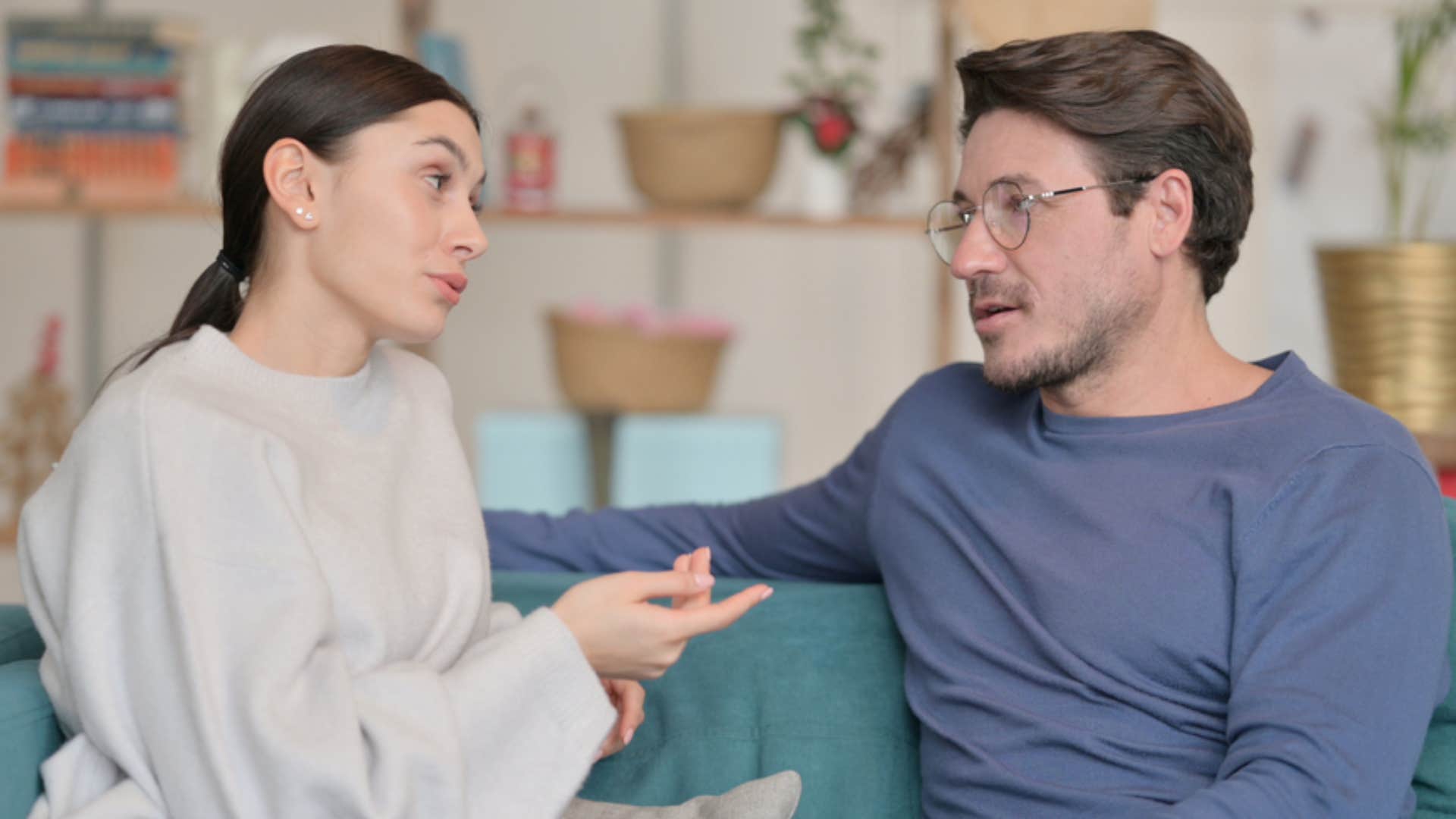 couple having constructive conversation