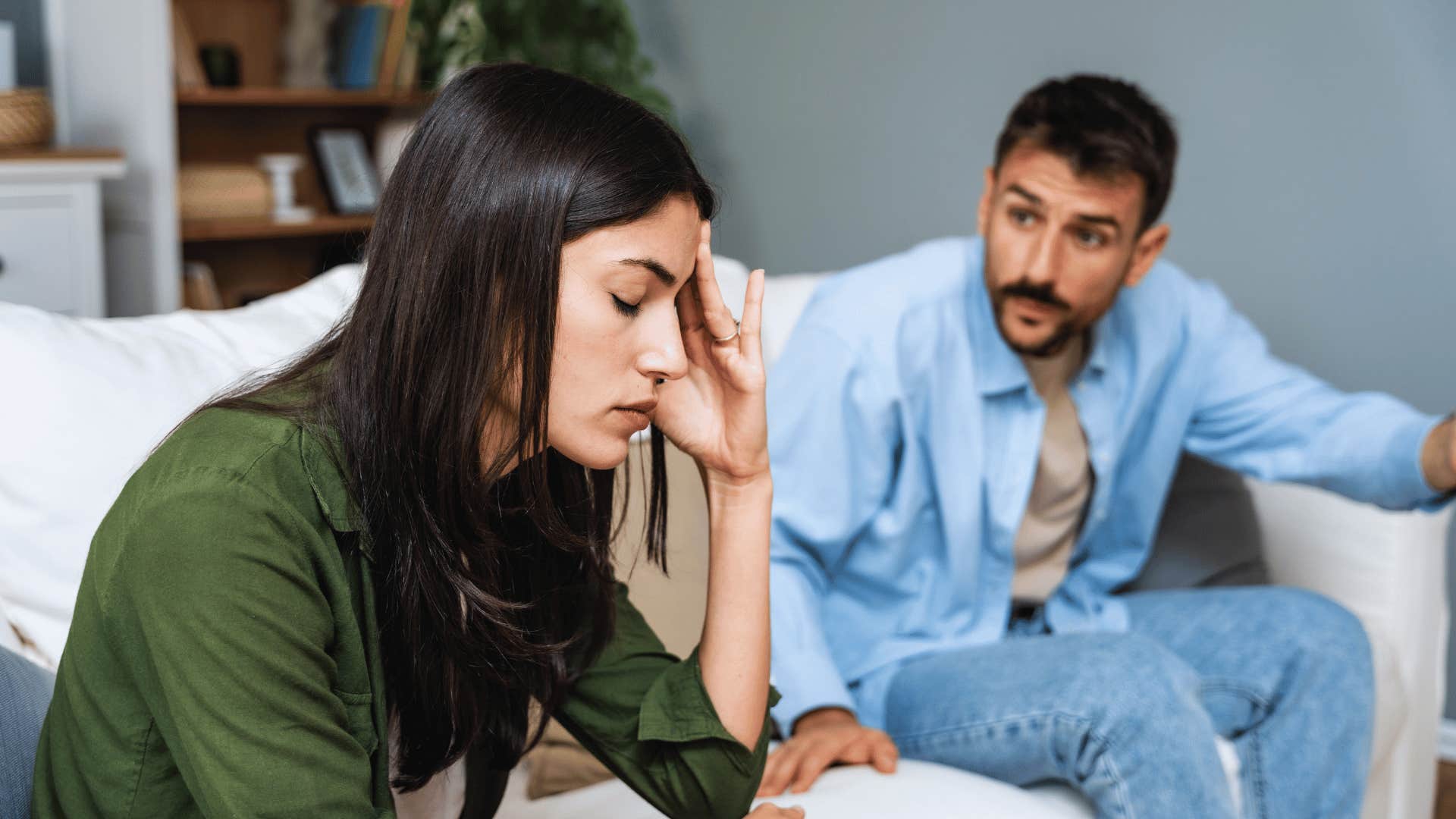 man telling his wife respect is earned