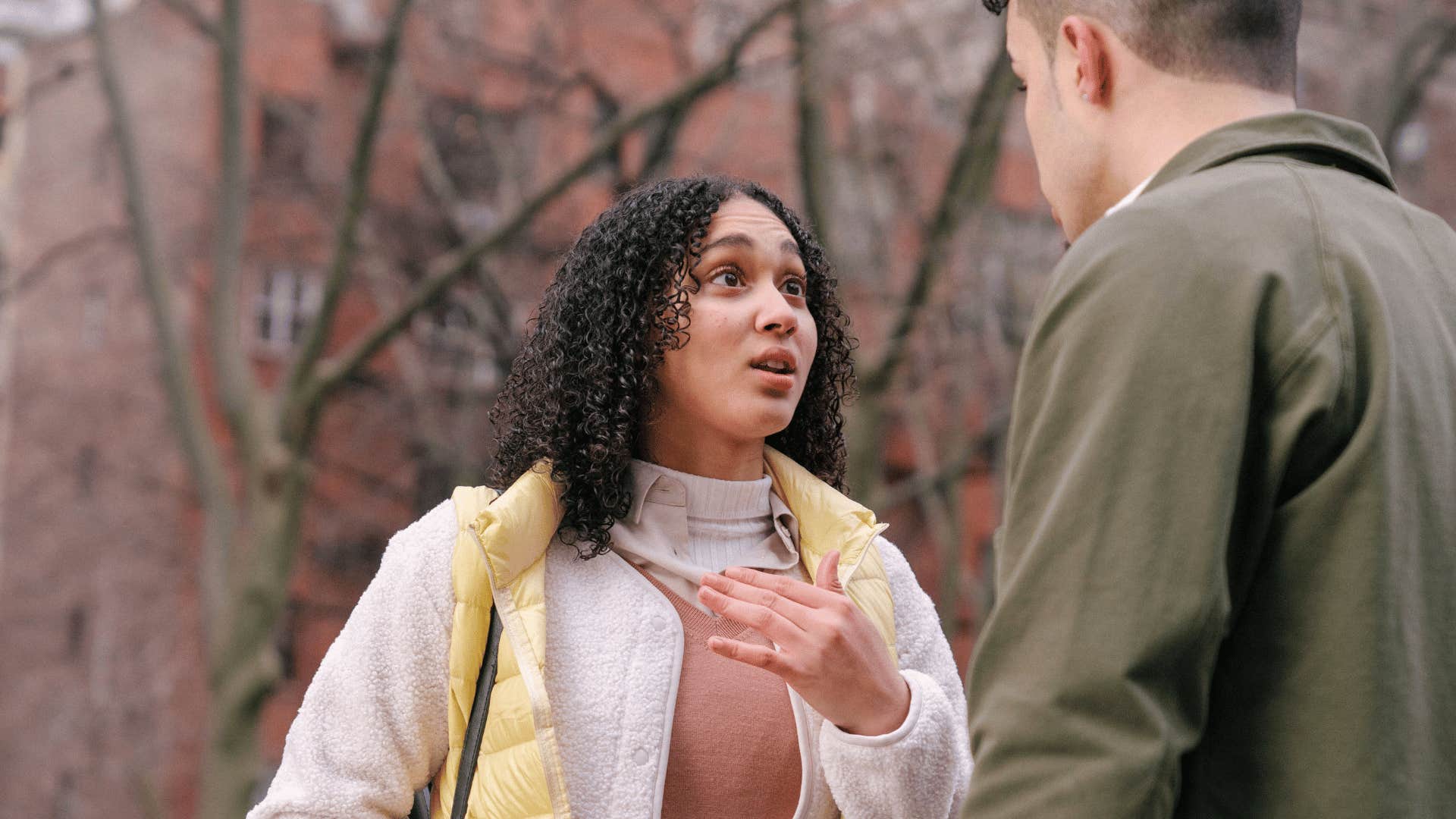 man telling his wife her idea is stupid