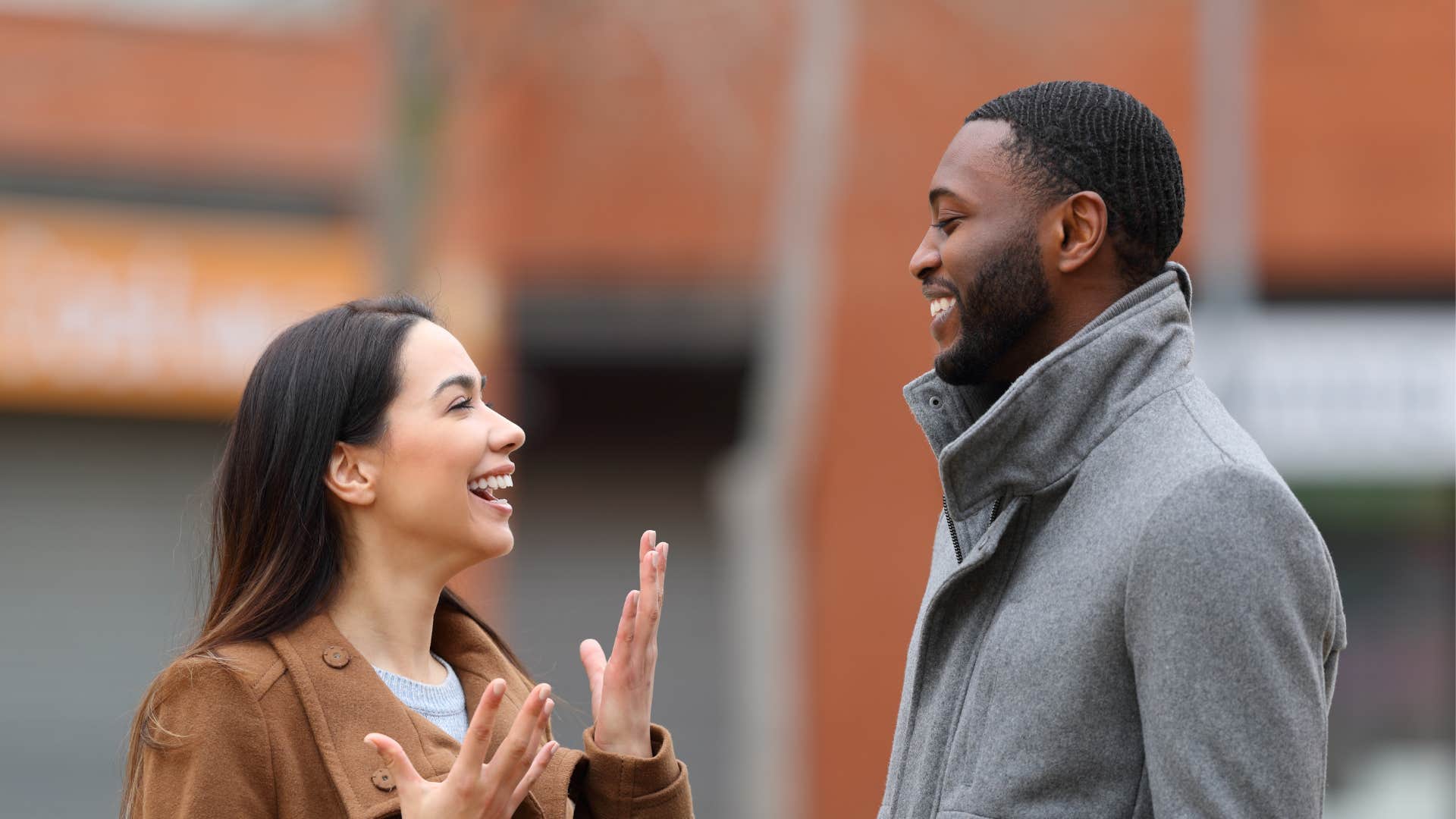 Woman asks a man the story behind his unique name