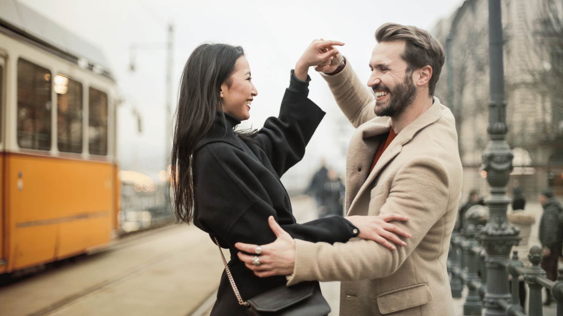 woman creating excitement for a man