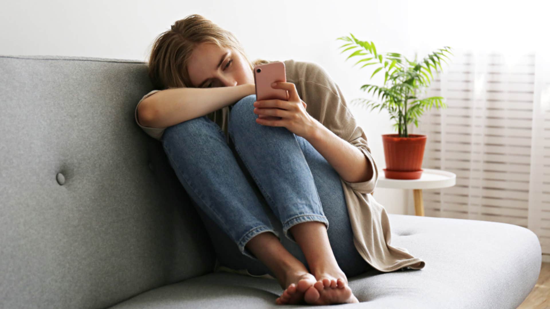 lonely woman wishing for more friends