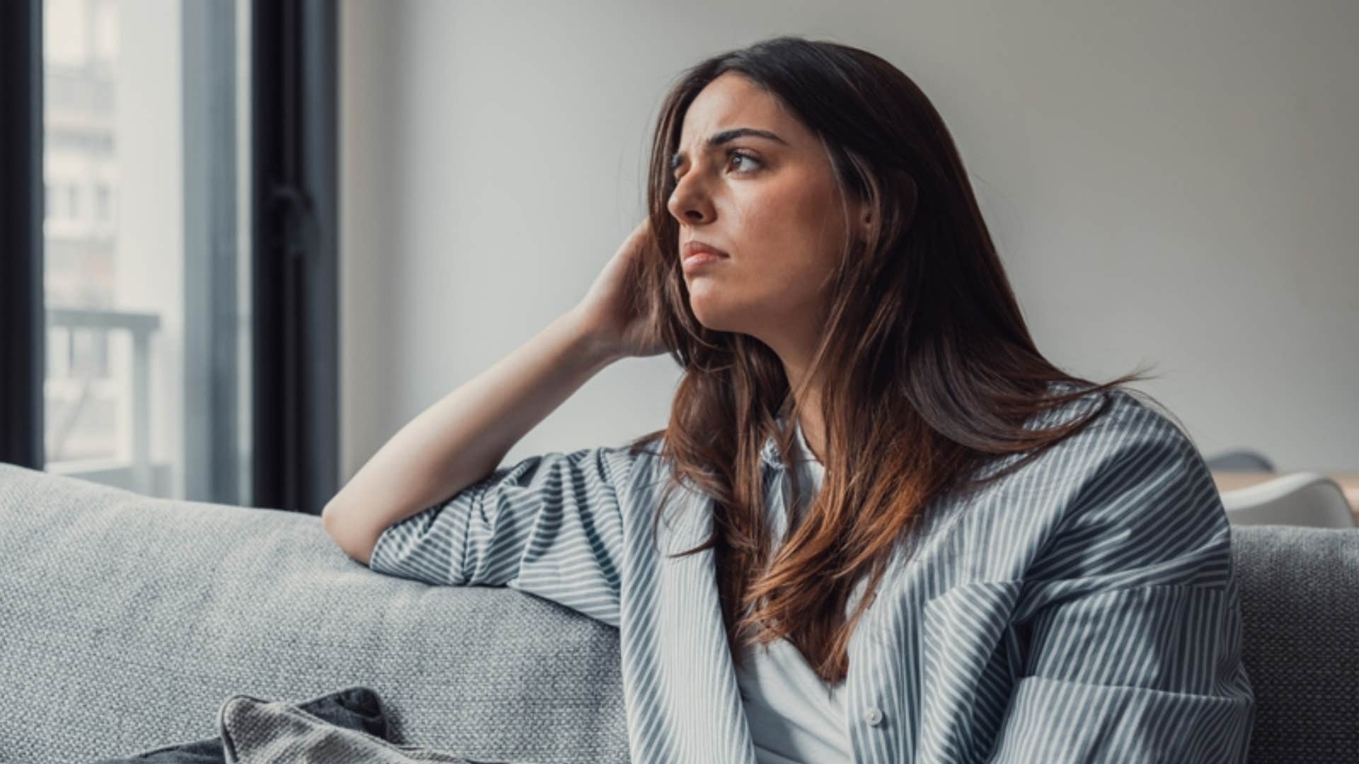 woman thinking about her choices