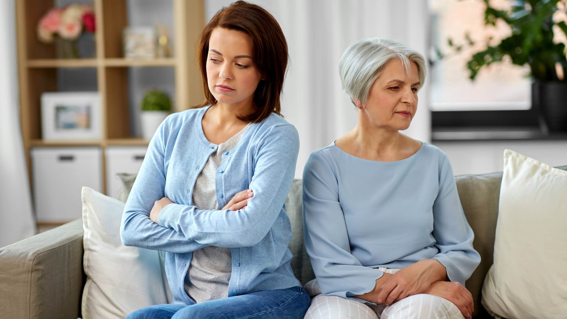 adult woman feeling disrespected by mother