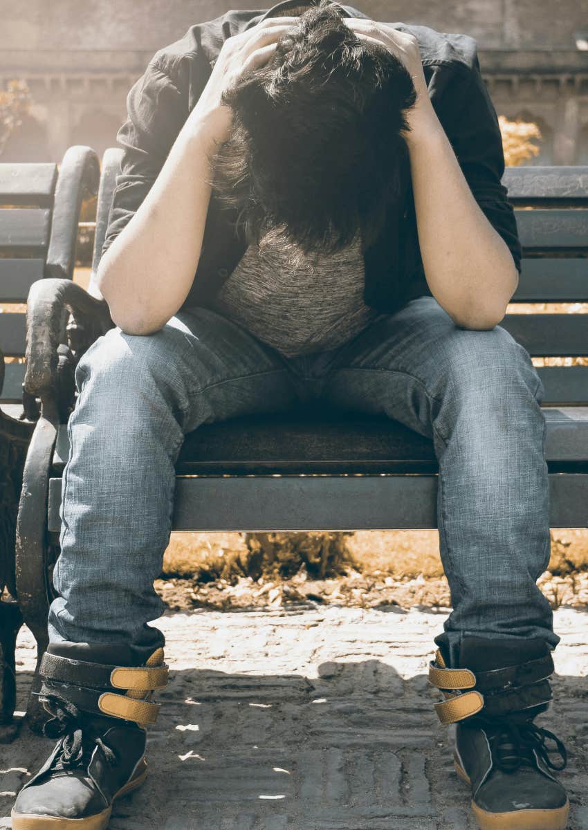 son sad because he heard his parents say they love each other more than him