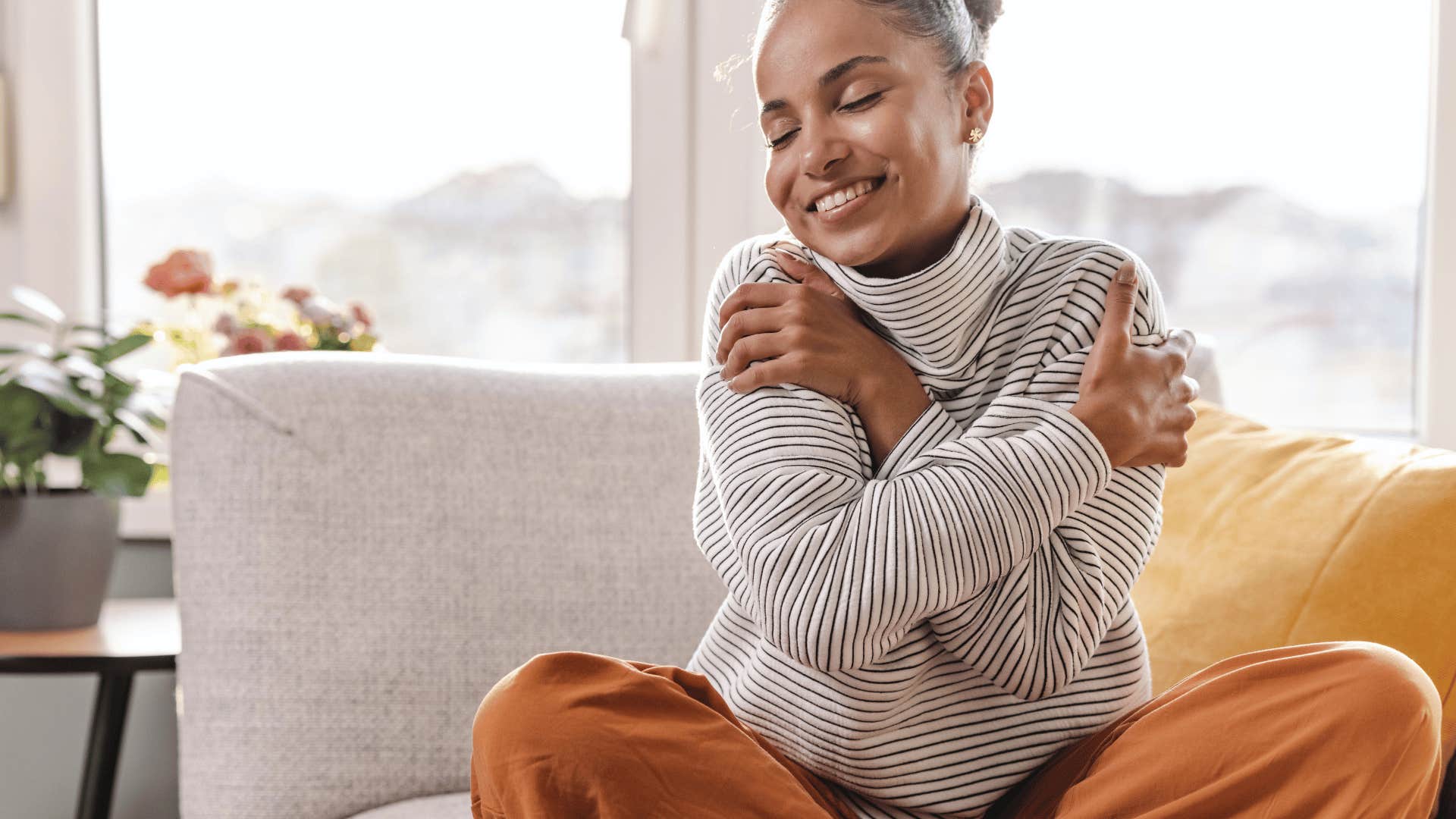 woman making time for self-care