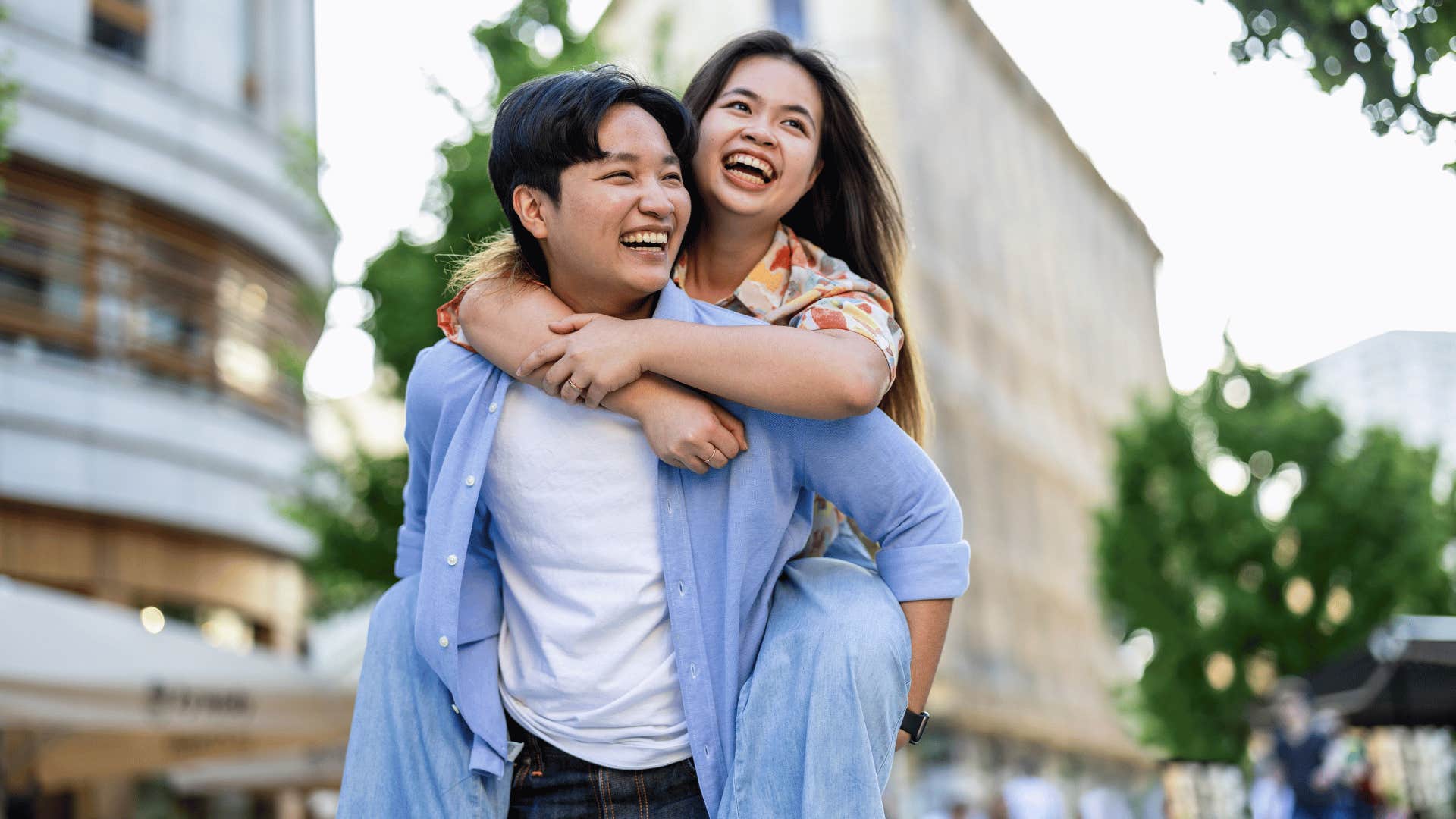 couple experiencing a moment of peace