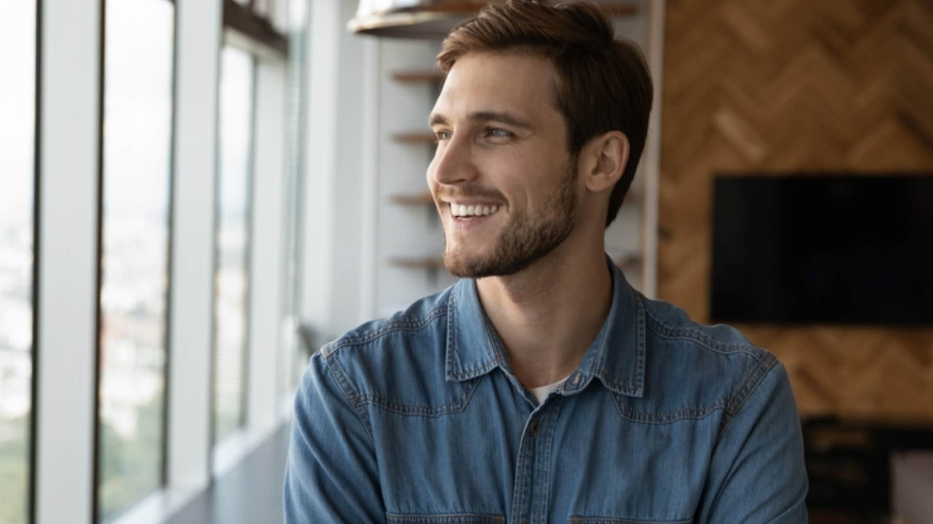 man practicing self-respect 