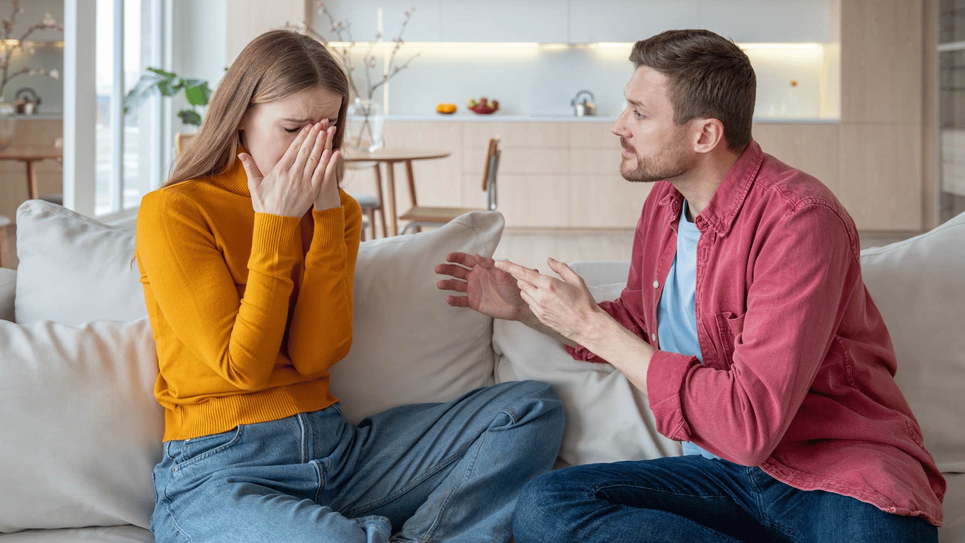 man emotionally manipulating woman