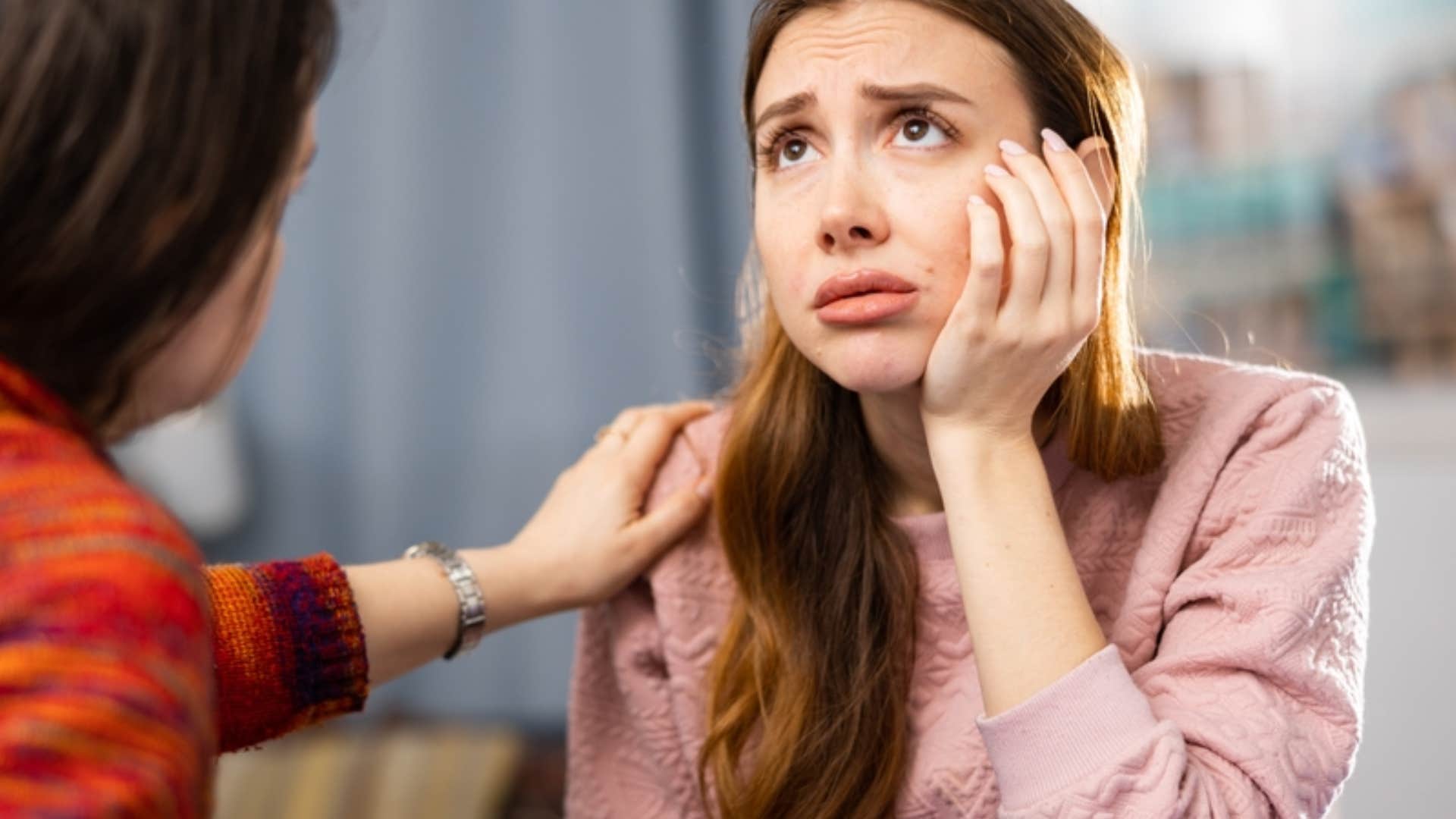 woman focusing on the negative 