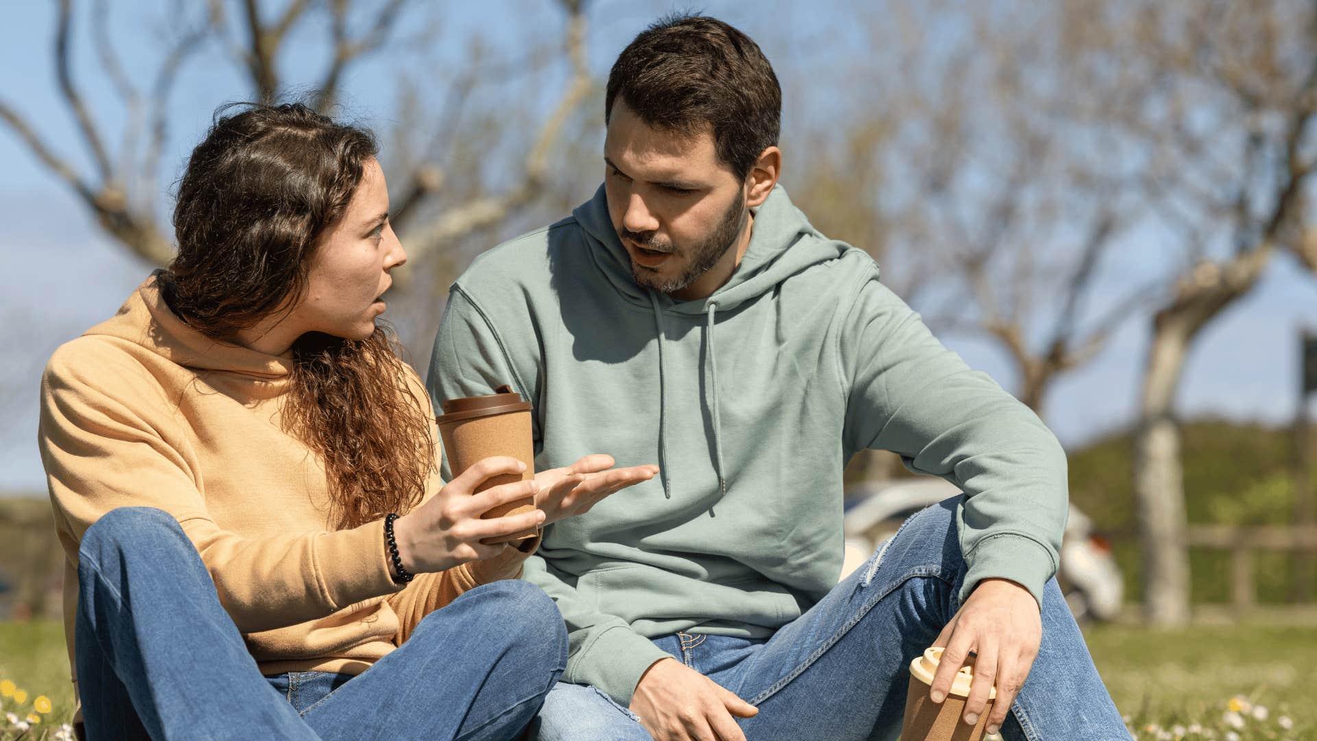 married couple having disagreement