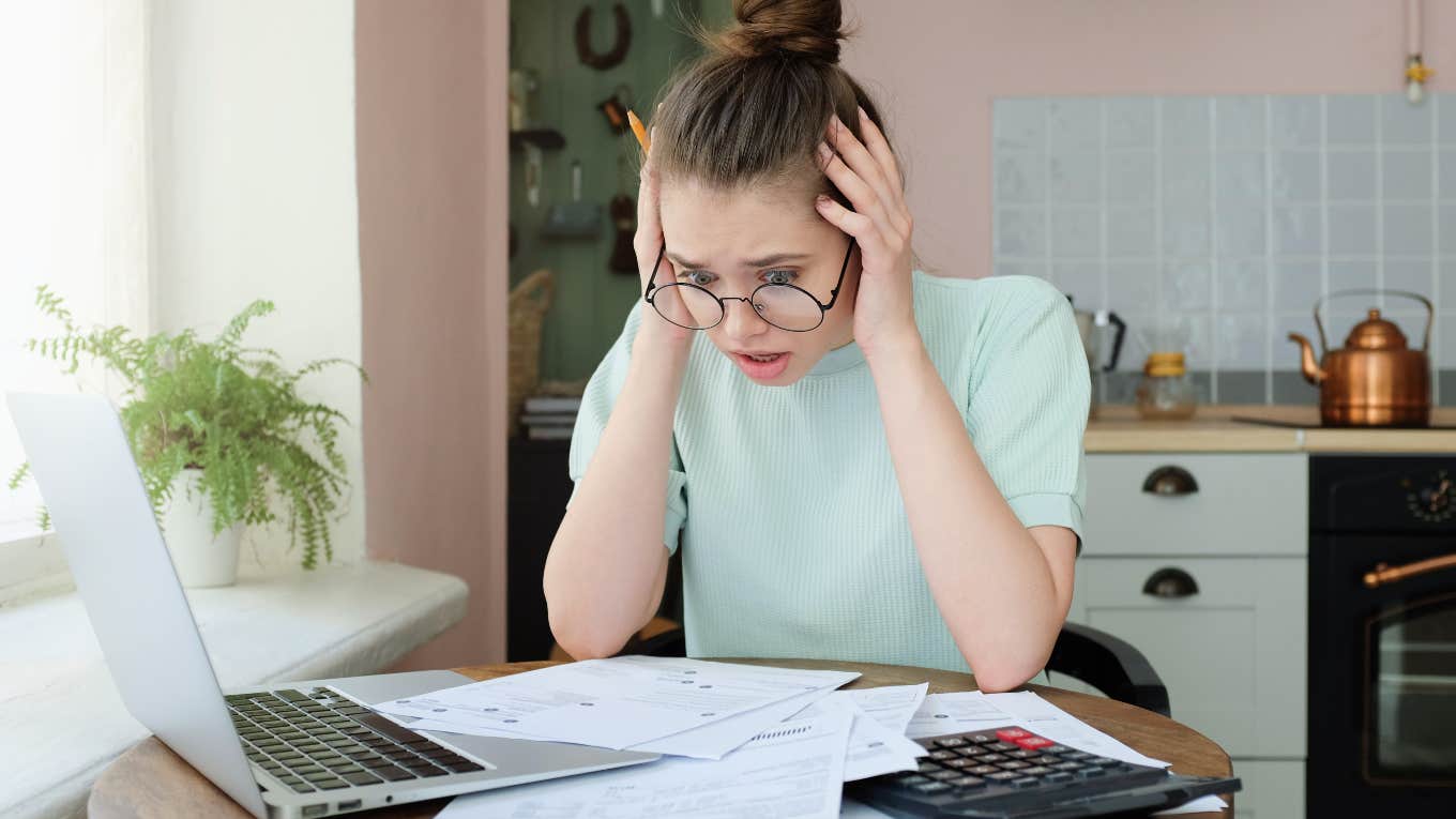 Woman who is no longer considered middle class concerned about her finances