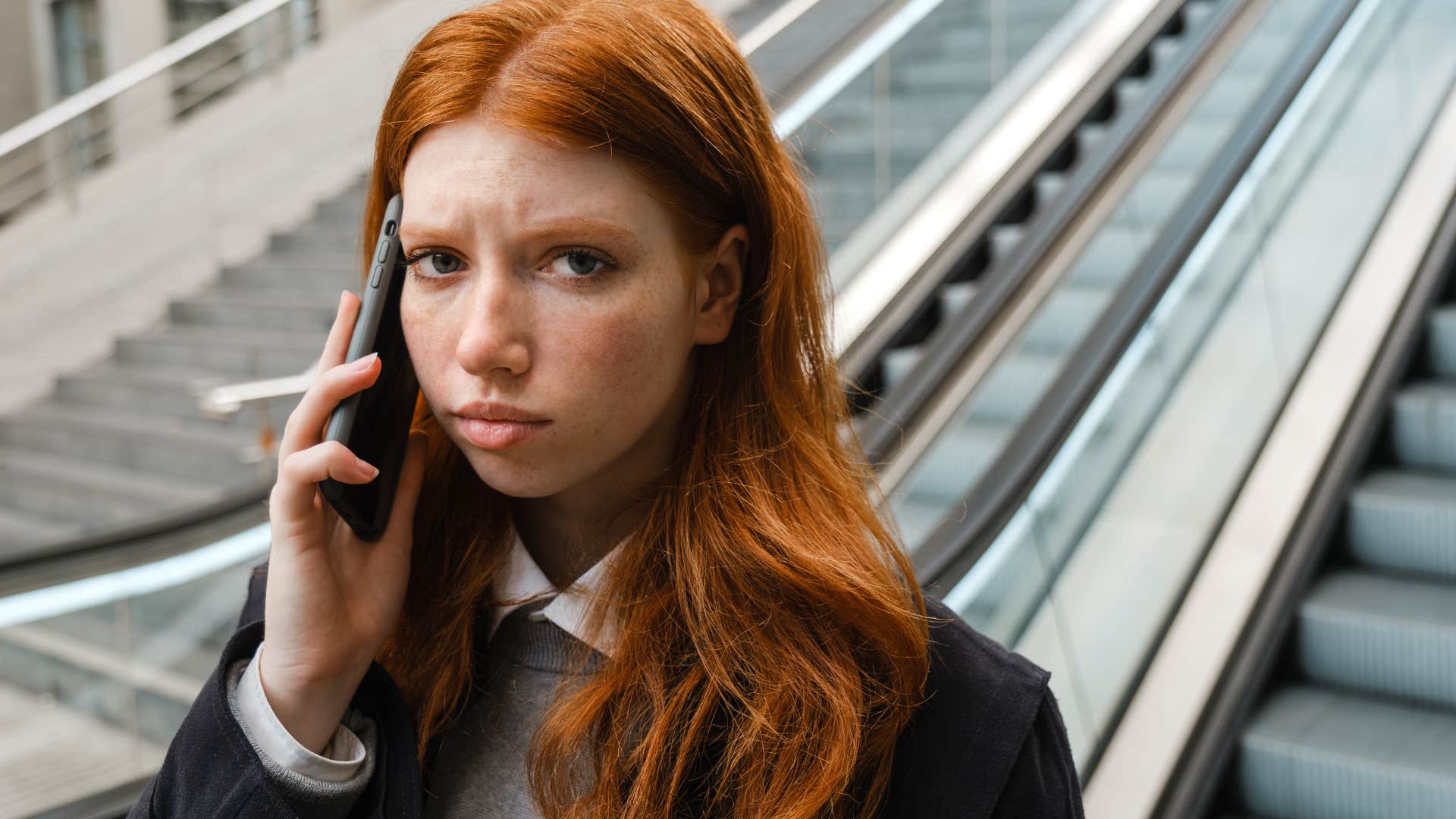 young woman avoiding socializing