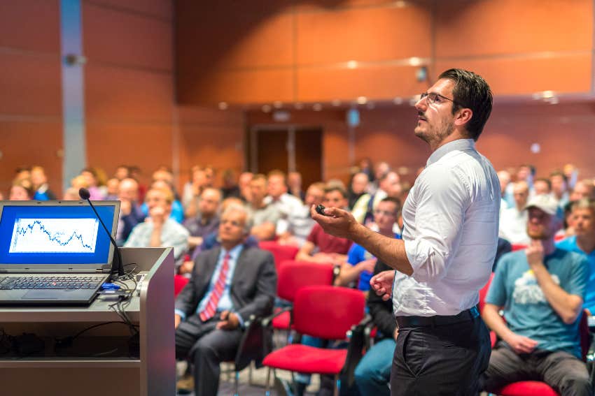 Psychologist Reveals The Public Speaking Trick That Will Save Your Life At Work