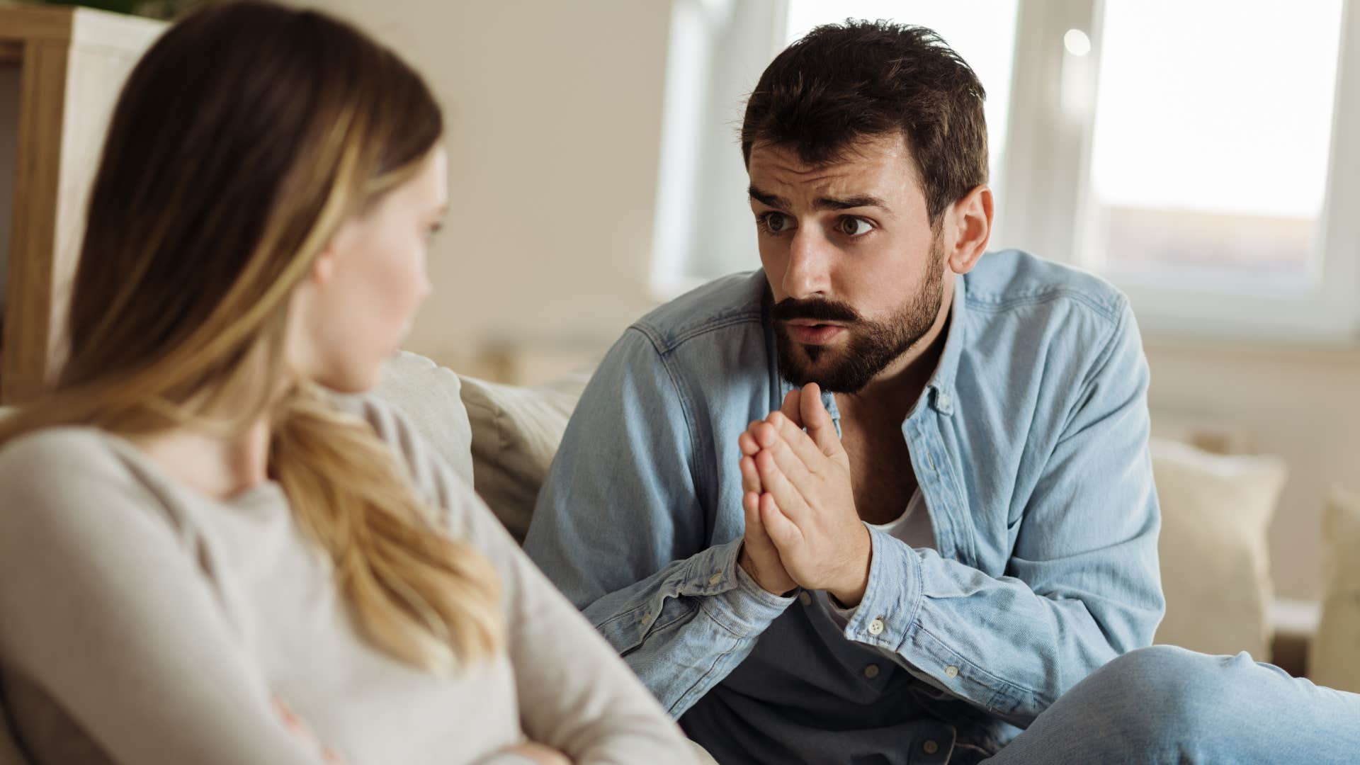 man arguing with his wife