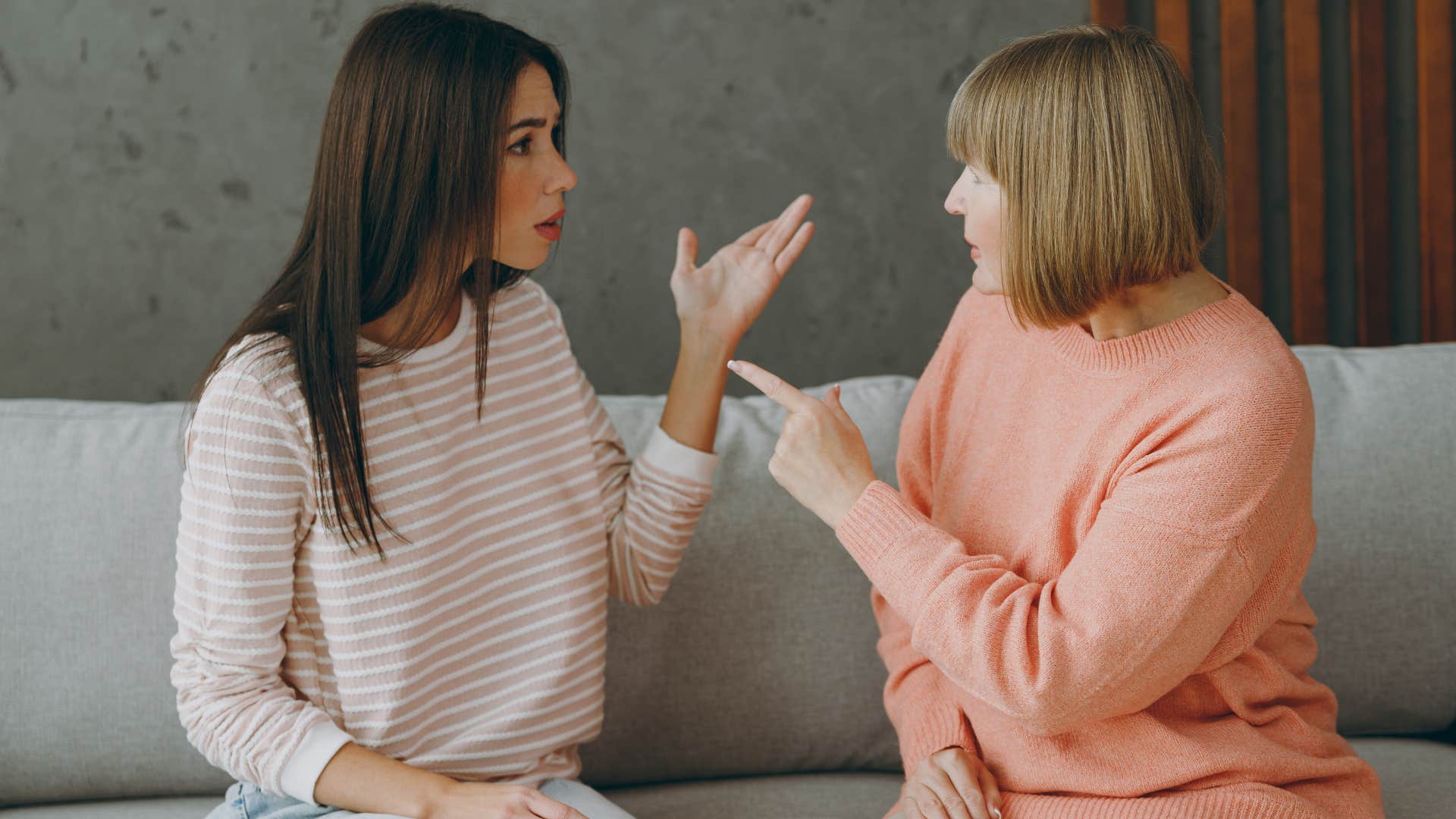 Boomer woman trying to give her daughter unsolicited advice