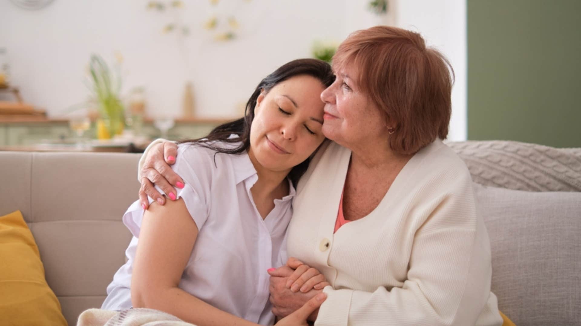 woman showing compassion for her mom