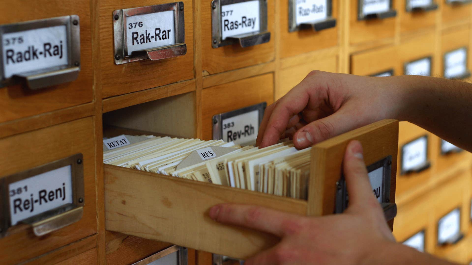 library card catalog