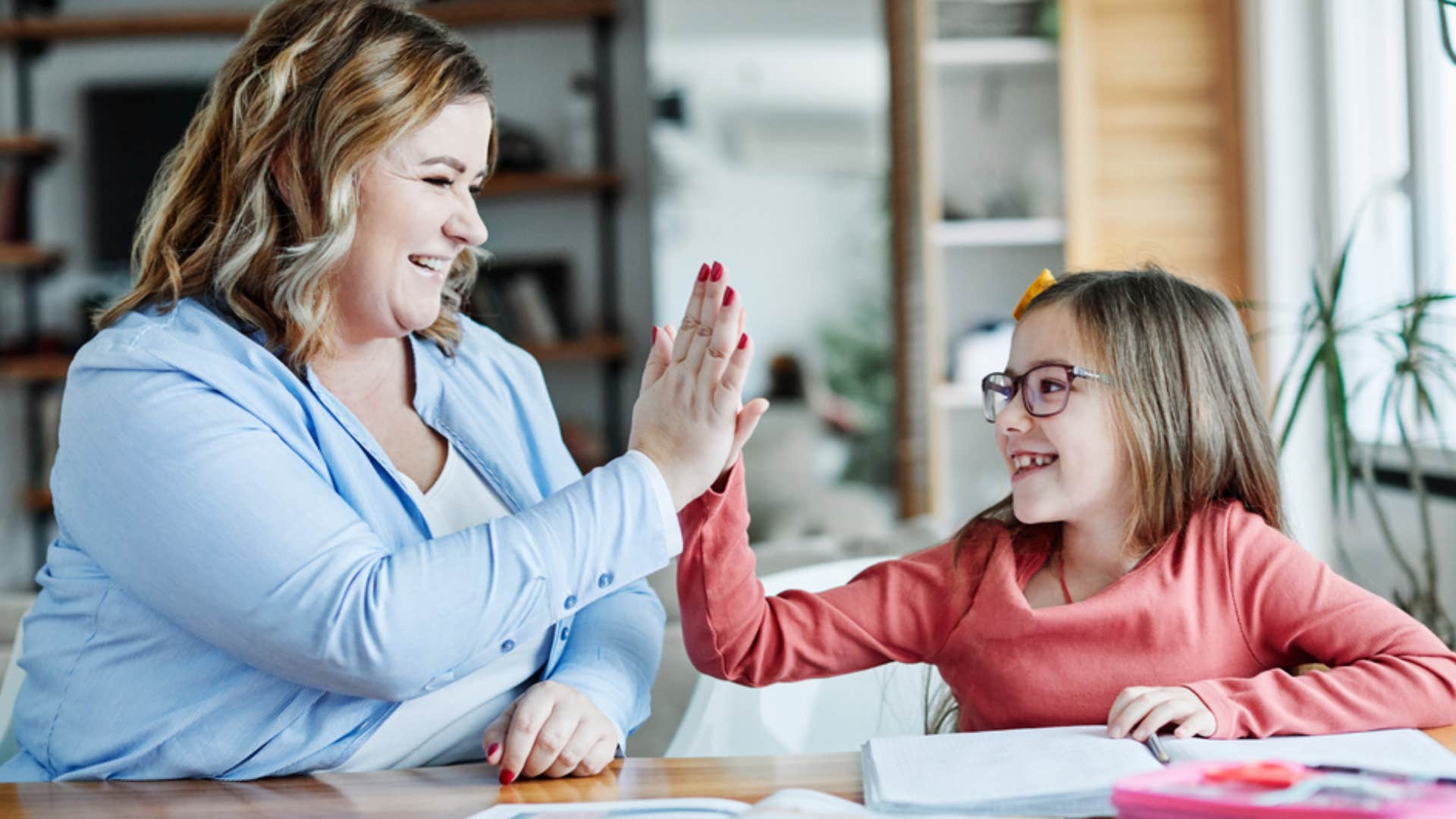 wife encouraging growth for child 