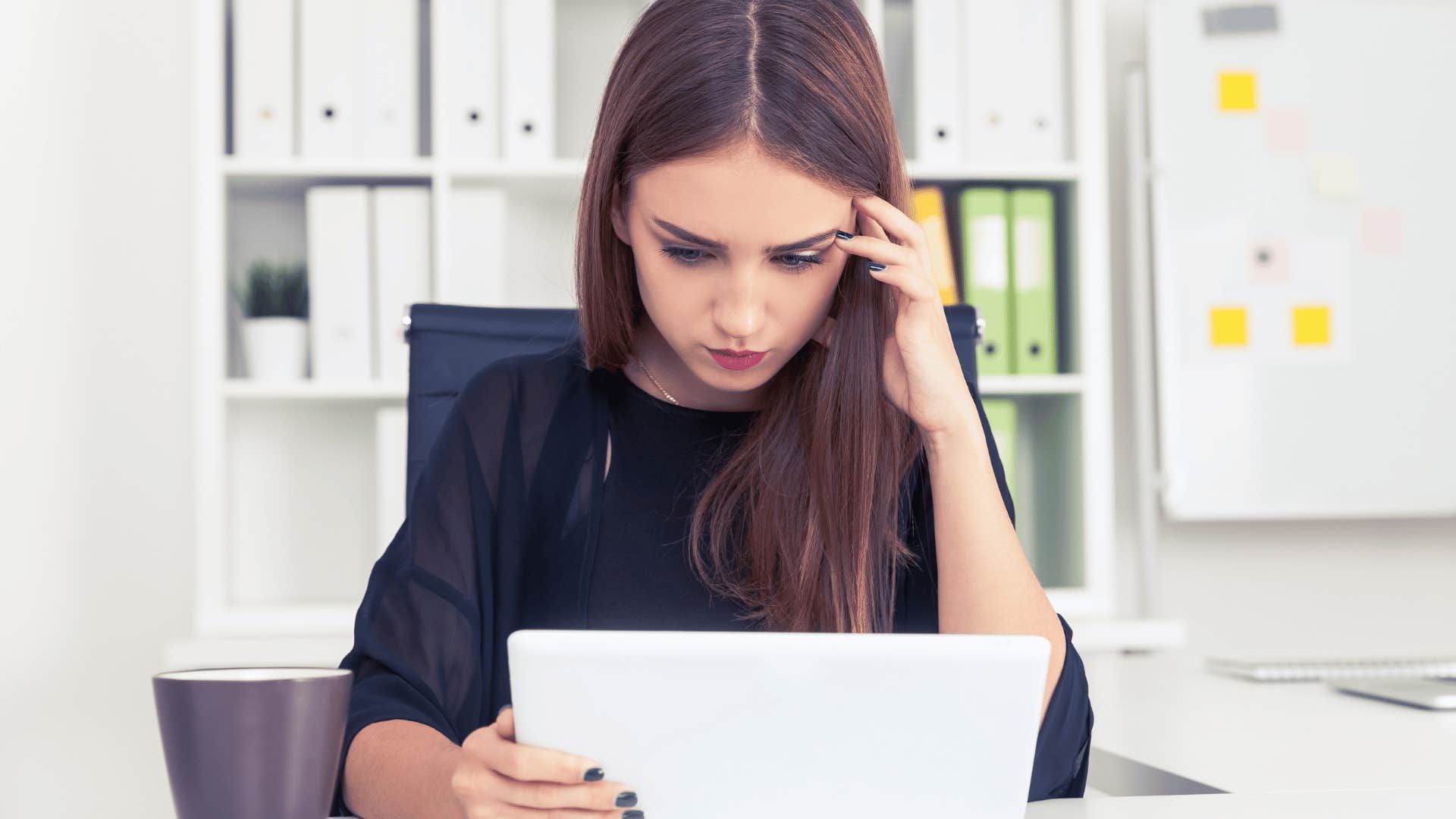 woman trying to be perfect at work